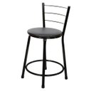 Ver imagem 2 de Kit 4 Unidades Banquetas Bistro Epoxi Preto - Assento Preto