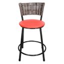 Ver imagem 2 de Banqueta Baixa Hawai Café - Assento Vermelho
