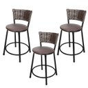 Ver imagem 1 de Kit 3 Banquetas Baixa Hawai Café - Assento Marrom