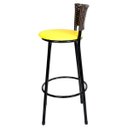 Ver imagem 3 de Banqueta Alta Ratan Hawai Café - Assento Amarelo