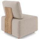 Ver imagem 7 de Poltrona Sala de Estar Decorativa Rovier Veludo Bege Z32 - Mpozenato