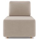 Ver imagem 5 de Poltrona Sala de Estar Decorativa Rovier Veludo Bege Z32 - Mpozenato