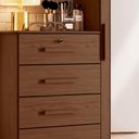 Ver imagem 3 de Cômoda Sapateira 1 Porta Espelho 4 Gavetas Cacau Berna Shop Jm