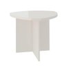 Mesa de Lateral Oval Quahog Off White - 2