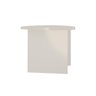 Mesa de Lateral Oval Quahog Off White - 3