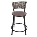 Ver imagem 4 de Kit 4 Banquetas Baixa Hawai Café - Assento Marrom