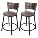 Ver imagem 1 de Kit 2 Banquetas Baixa Hawai Café - Assento Marrom