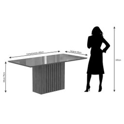 Sala Jantar Ana 180cm x 90cm 6 Cadeiras Laura - Savana/Offwhite/Aspen - Cimol - 6 Sala Jantar Ana 180cm x 90cm 6 Cadeiras Laura - Savana/Offwhite/Aspen - Cimol - 6