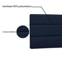 Ver imagem 3 de Painel de Cama 140cm Greta Suede Azul Marinho - Lucadi Home