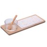 Conjunto Petisqueira Terrazo Vidro com Colher e Bandeja Lyor - 2