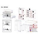 Ver imagem 4 de Quarto de Bebê Completo Berço Americano 3 em 1 Colchão Bombom Multimóveis Mp4638 Branco/off