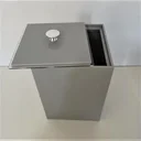 Ver imagem 3 de Lixeira Premium em Acrílico 7,5 Litros Escritorio, Lavabo, Cozinha, Copa Esconde Sacola