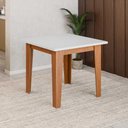 Ver imagem 1 de Mesa de Jantar Quadrada 4 Lugares Multimóveis Cr50223 Cinamomo/off White