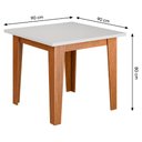 Ver imagem 3 de Mesa de Jantar Quadrada 4 Lugares Multimóveis Cr50223 Cinamomo/off White
