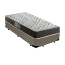 Ver imagem 1 de Cama Box Solteiro Colchão Mola Bonnel Belos Sonhos + Box Suede 60x88x188 Bege