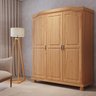 Guarda-roupa Solteiro 3 Portas em Madeira Maciça Bastian - 1