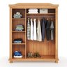 Guarda-roupa Solteiro 3 Portas em Madeira Maciça Bastian - 4