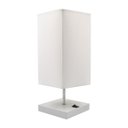 Ver imagem 4 de Kit 2 Abajur Luminaria de Mesa Quadrado com Interruptor Ref 49 Decoração Casa Sala Quarto Escritório