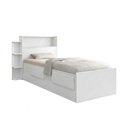 Ver imagem 2 de Cama Solteiro Isa com Auxiliar e Gavetas com Colchões D23 para Quarto Infantil Juvenil - Branco