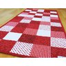 Caminho de Mesa Patchwork, Vermelho e Branco, 43cm x 100cm - 1
