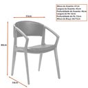 Ver imagem 4 de Cadeira para Mesa de Jantar Cyndi 53cm Madeira Maciça | Courino Preto - Sallar Home