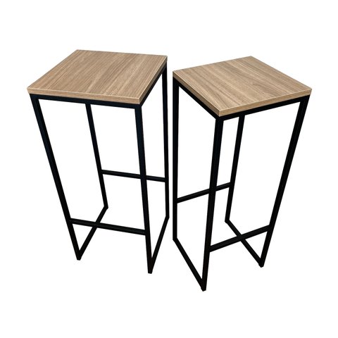 Kit Banquetas Mdf Strassis Design Sd-3040 Preto