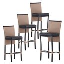 Ver imagem 1 de 4 Banqueta Cannes em Alumínio Corda Náutica Para Edícula, Balcão, Mesa de Jantar Trama Original
