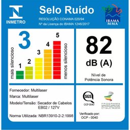 Secador De Cabelo Beauty Multilaser Preto 127v - Eb02 - 3