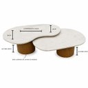 Ver imagem 6 de Conjunto de Mesas de Centro Lya Design Orgânico – Mármore Espirito Santo