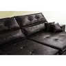 Sofá Tourino 2.52m Retrátil e Reclinável com Molas e Pillow no Assento Tecido Courino Café - 4