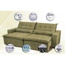 Ver imagem 3 de Sofá Montenegro 2,52M Retrátil e Reclinável com Molas No Assento e 2 Almofadas Lombar Moveis