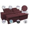 Sofá Magnum 2,62M Retrátil e Reclinável com Molas No Assento Tecido Suede Vinho - 3