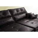 Ver imagem 4 de Sofá Tourino 2.32m Retrátil e Reclinável com Molas e Pillow no Assento Tecido Courino Café