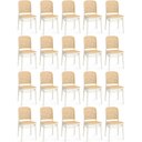 Ver imagem 1 de Kit 20 Cadeiras de Jantar Roma para Sala e Cozinha - Branco