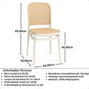 Ver imagem 6 de Kit 20 Cadeiras de Jantar Roma para Sala e Cozinha - Branco
