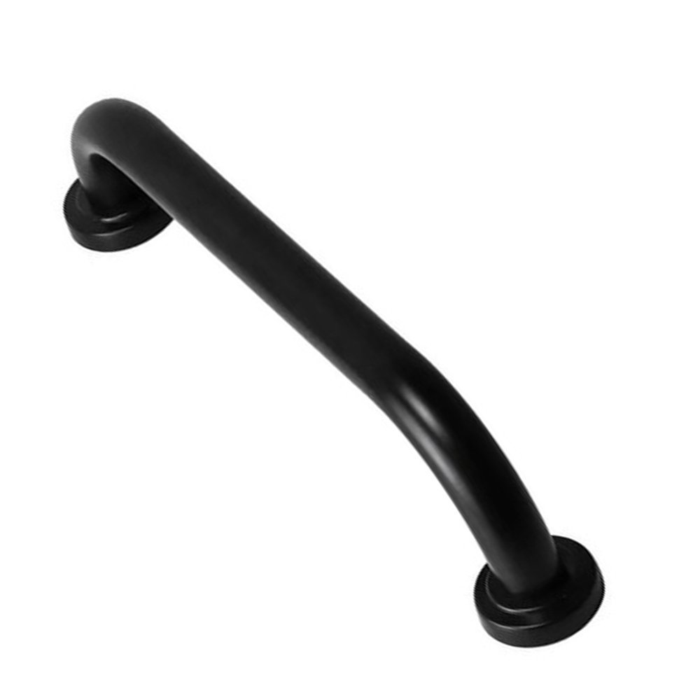 Alça de Apoio Barra 70cm Preto Inox Cadeirante Idoso Acessibilidade Gestante Corrimao Banheiro Box R - 1