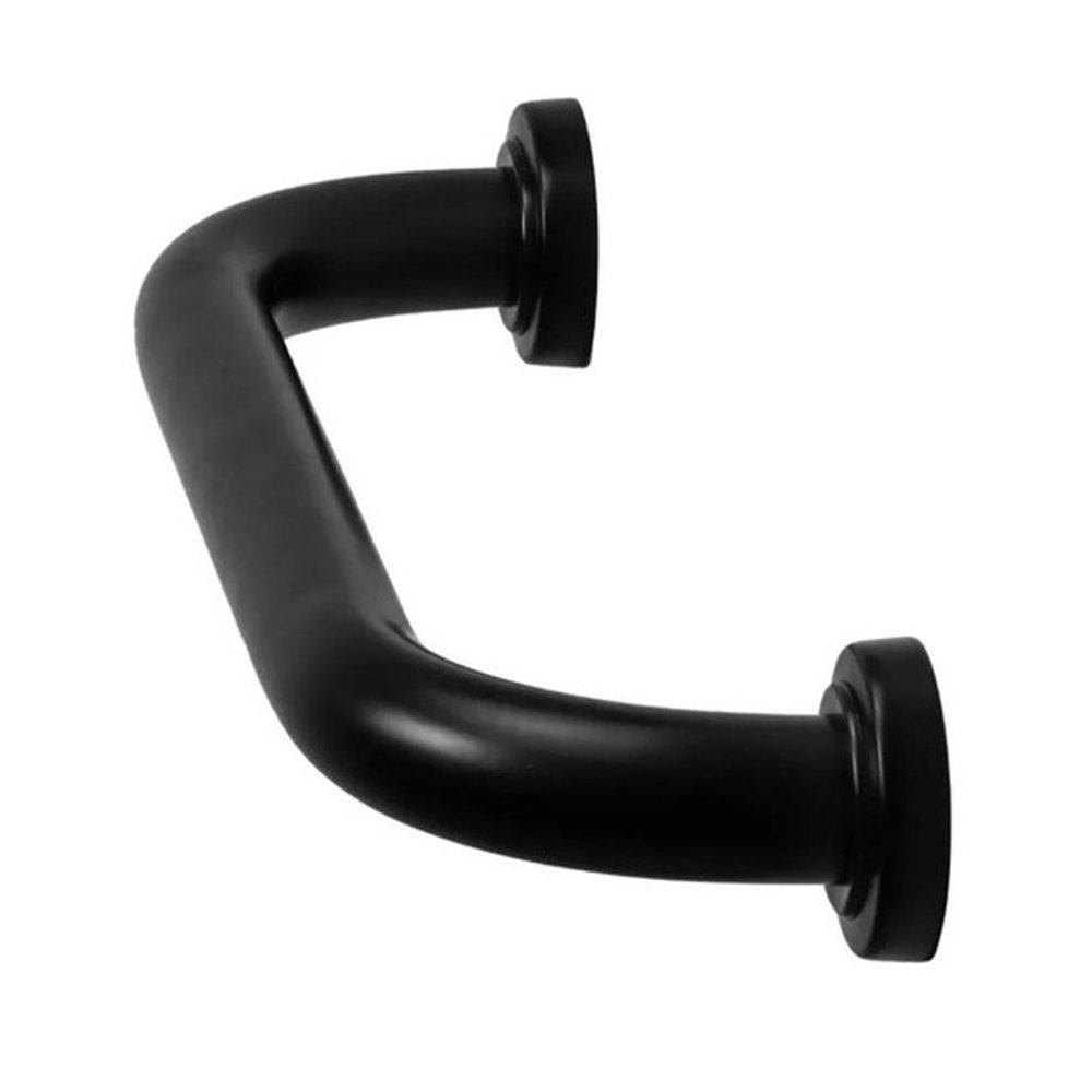 Alça de Apoio Barra 70cm Preto Inox Cadeirante Idoso Acessibilidade Gestante Corrimao Banheiro Box R - 2