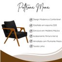 Ver imagem 4 de Conjunto 2 Poltronas Decorativa Mona Luxo Sala de Estar e Decoração:preto