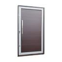Ver imagem 1 de Porta Pivotante Alumínio Lambril c/Puxador Esq. Elite Mix Corten 240x120 Brimak