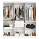Ver imagem 3 de Guarda Roupa California 6 Portas Branco - Tigus