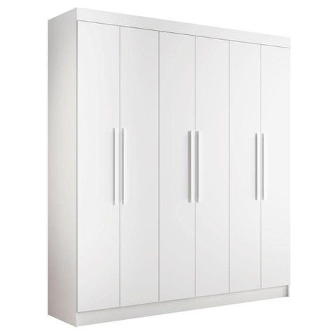 Guarda Roupa California 6 Portas Branco - Tigus