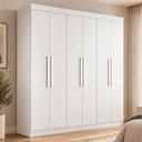 Ver imagem 4 de Guarda Roupa California 6 Portas Branco - Tigus