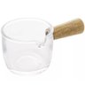 20 Molheiras Cremeira de Vidro 100ml Cabo de Bambu Lyor Caldas Mesa Posta Molhos Shoyu - 1