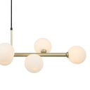 Ver imagem 3 de Pendente Abaporu Dourado e Branco (c)107cm (l)30cm (a)23cm 8xg9 200w - Hl004w