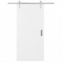 Ver imagem 2 de Porta Correr Lisa Prime Trilho Aparente Concha 72x210cm Direito Branco Rodam