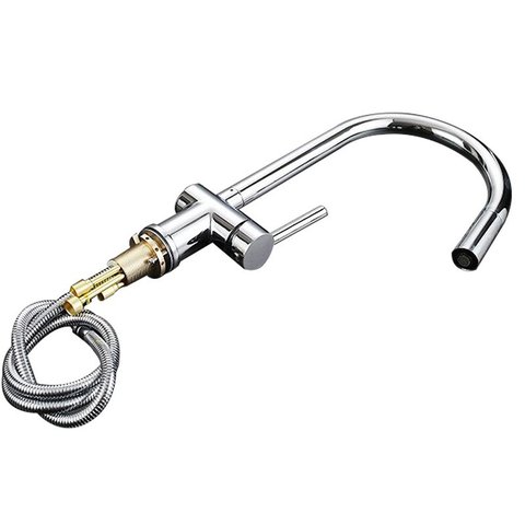 Torneira Gourmet Bancada Cozinha Ducha Retratil 2 Modos de Jato Monocomando Quente Frio