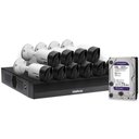 Ver imagem 4 de Kit 10 Câmeras de Segurança Intelbras Hd 720p com Dvr Mhdx 1016-c Full Hd L com Hd 2tb Purple
