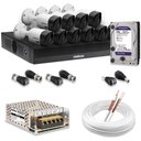 Ver imagem 1 de Kit 10 Câmeras de Segurança Intelbras Hd 720p com Dvr Mhdx 1016-c Full Hd L com Hd 2tb Purple