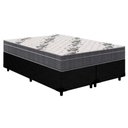 Ver imagem 1 de Cama Box Queen: Colchão Anatômico Ortobom D33/EP Airtech 100 + Base CRC Courano Black(158x198)