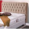 Cabeceira 140 cm Casal 2M Ref. 015 - Suede Bege cod 055 - 1
